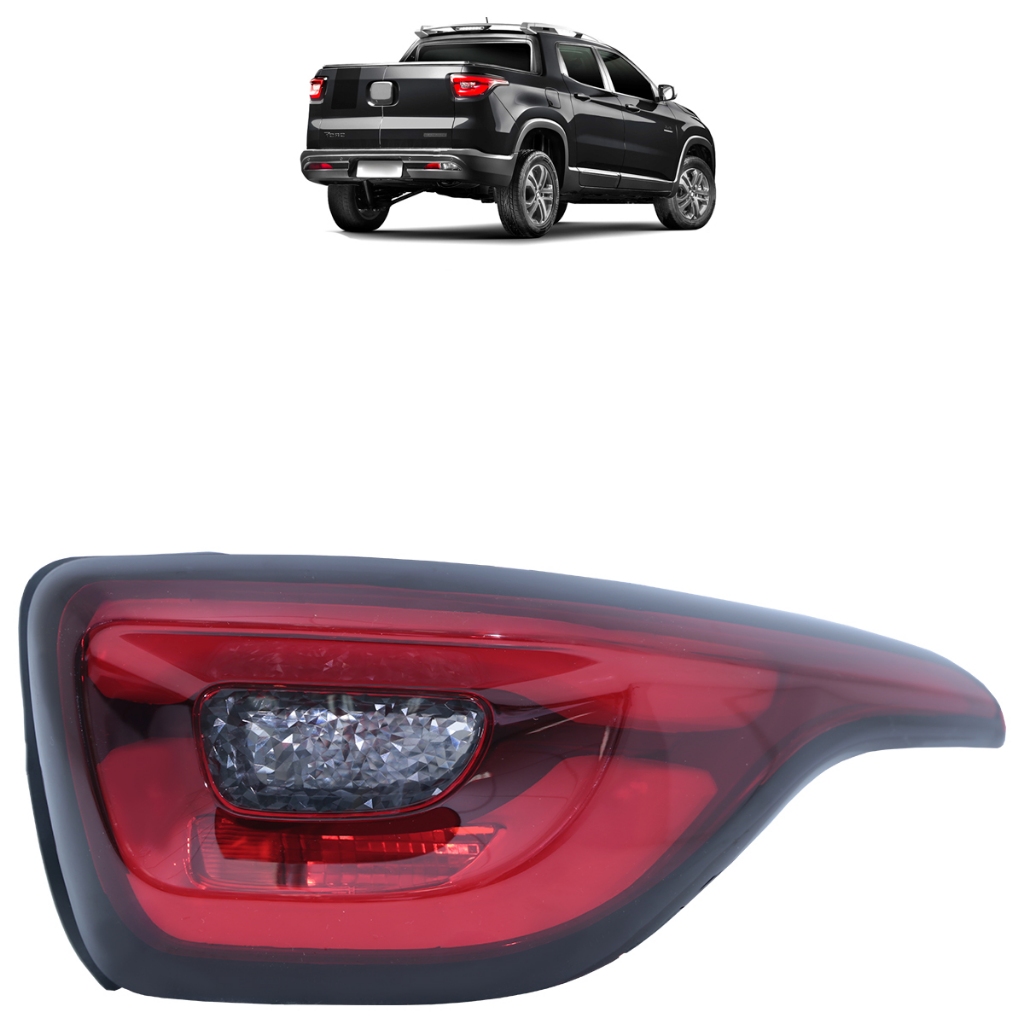 Lanterna Traseira Toro 2015 2016 2017 2018 Bicolor Lente Lisa Acrilico em Oferta na Shopee