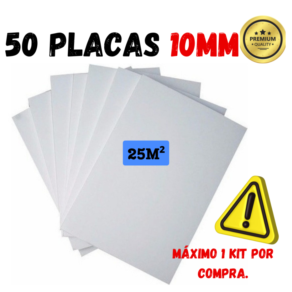 Placas De Isopor Antichamas Eps Espessura 10mm (1cm) Forro