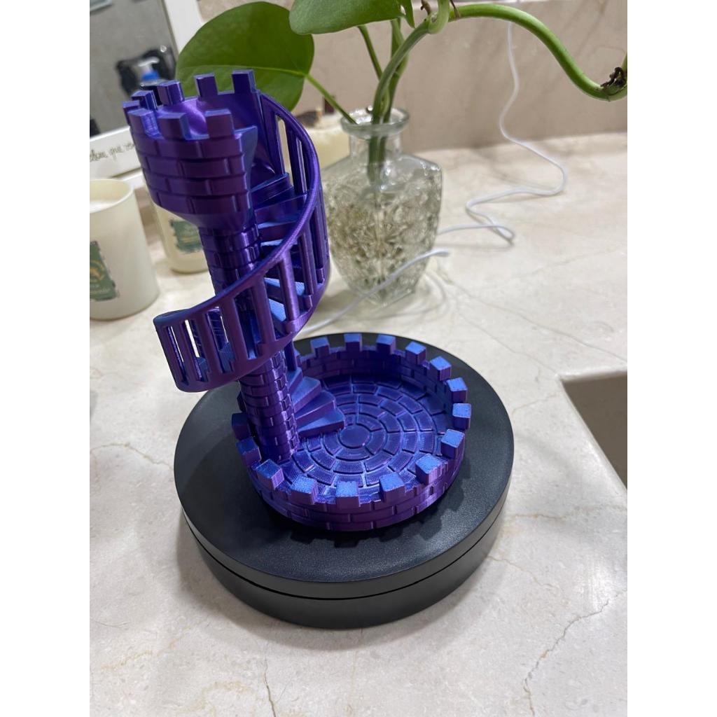 Torre para lançamento de dados Medieval Ametista RPG JOGOS DE TABULEIROS