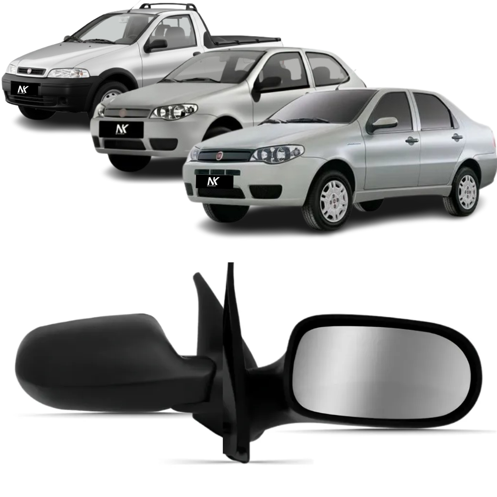 Par/Un Retrovisor Palio G3 Siena Strada Zoião 2004 2005 2006 á 2013 4 Portas