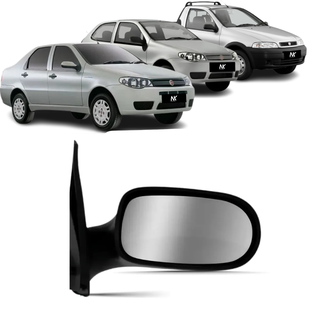 Par/Un Retrovisor Palio G3 2004 2005 2006 2007 á 2013 Siena Strada — imagem 2 de 2