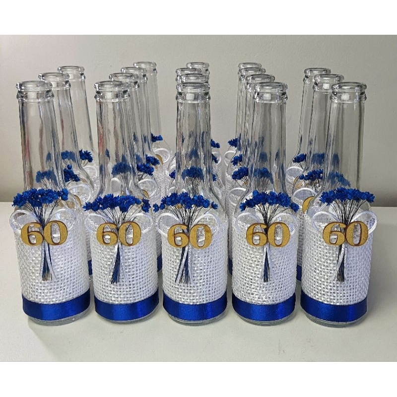 25 Garrafas Decoradas Personalizada centro de mesa Lembrancinha