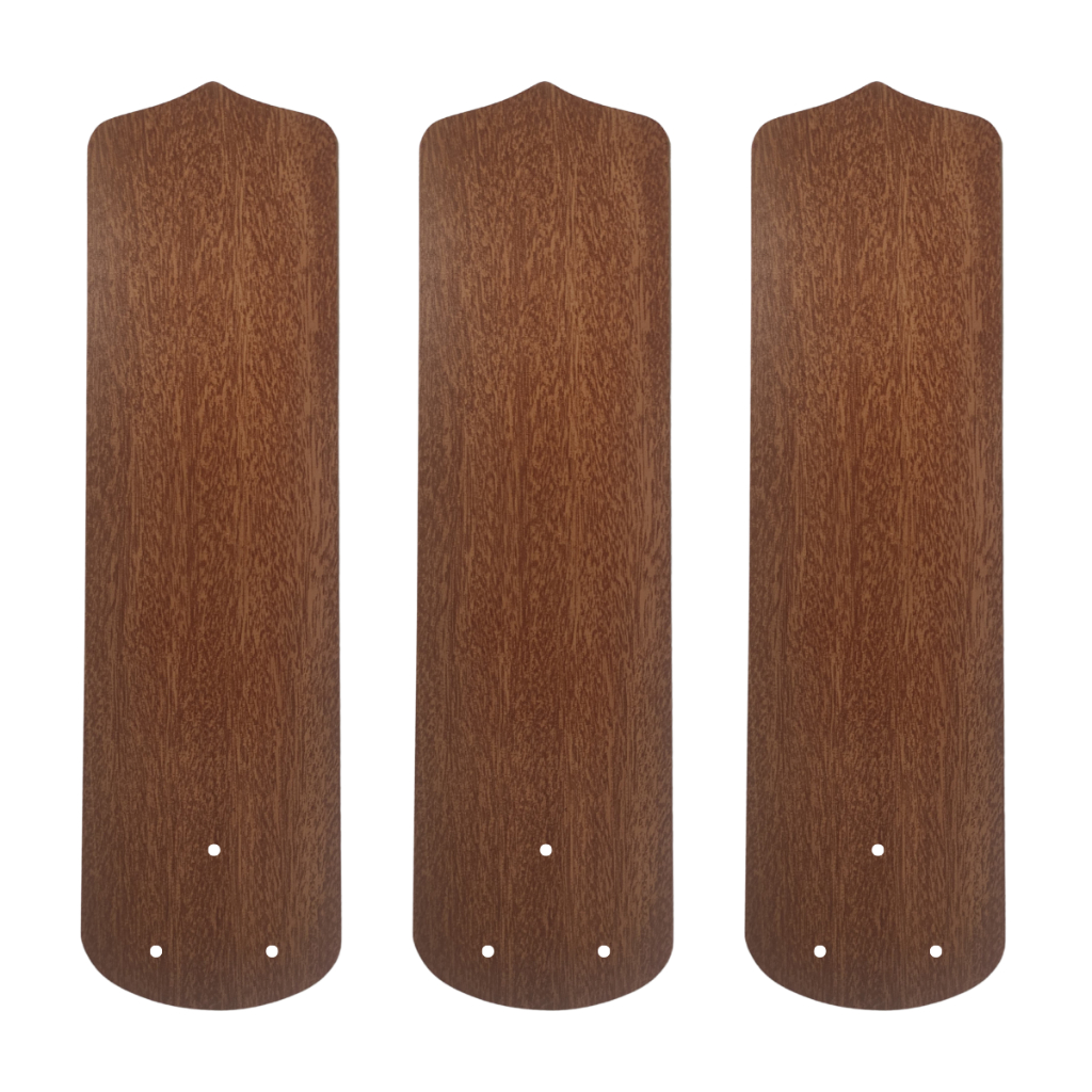 Jogo de Pás Original Lumi Lorensid Mogno para Ventilador de Teto – Motor M1/M2 (3 Unidades)