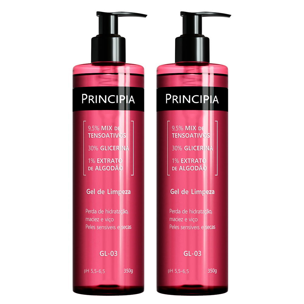 Principia Kit C/ 2 Gel De Limpeza Facial Gl-03 350g em Oferta na Shopee