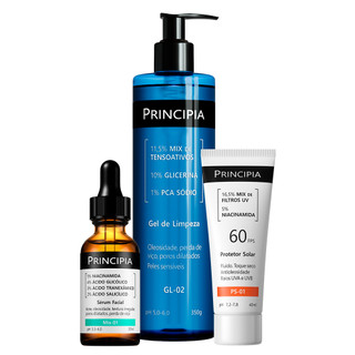 Principia Kit Anti-Acne Trio c/ Gel de Limpeza Gl-02 + Sérum Mix-01 + Protetor Solar PS-0…