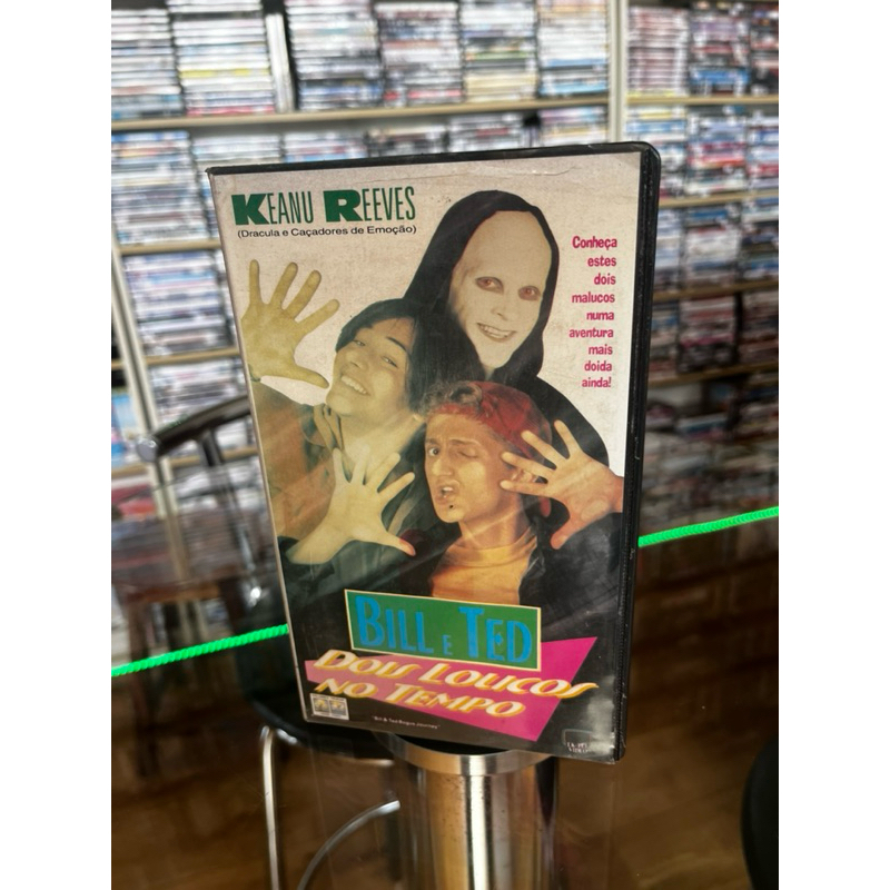 VHS “Bill é Ted, Dois Loucos no Tempo” - Keanu Reeves, legendado