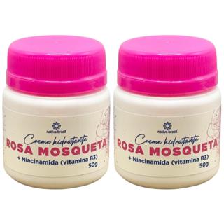 Creme Hidratante Rosa Mosqueta - Estrias, Clareador e Rugas 50g (cada) em Oferta na Shopee