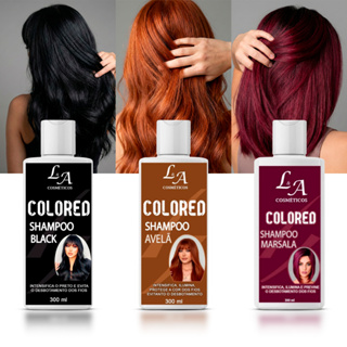 Shampoo Colored Antibranco Efeito Intenso e Duradouro Disfarça Fios Brancos com Cor Natural - 300ml em Oferta na Shopee