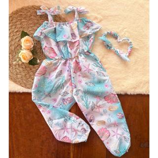 Macaquinho Infantil Feminino Menina Estampado | Moda infantil | 18 meses a 3 anos! em Oferta na Shopee