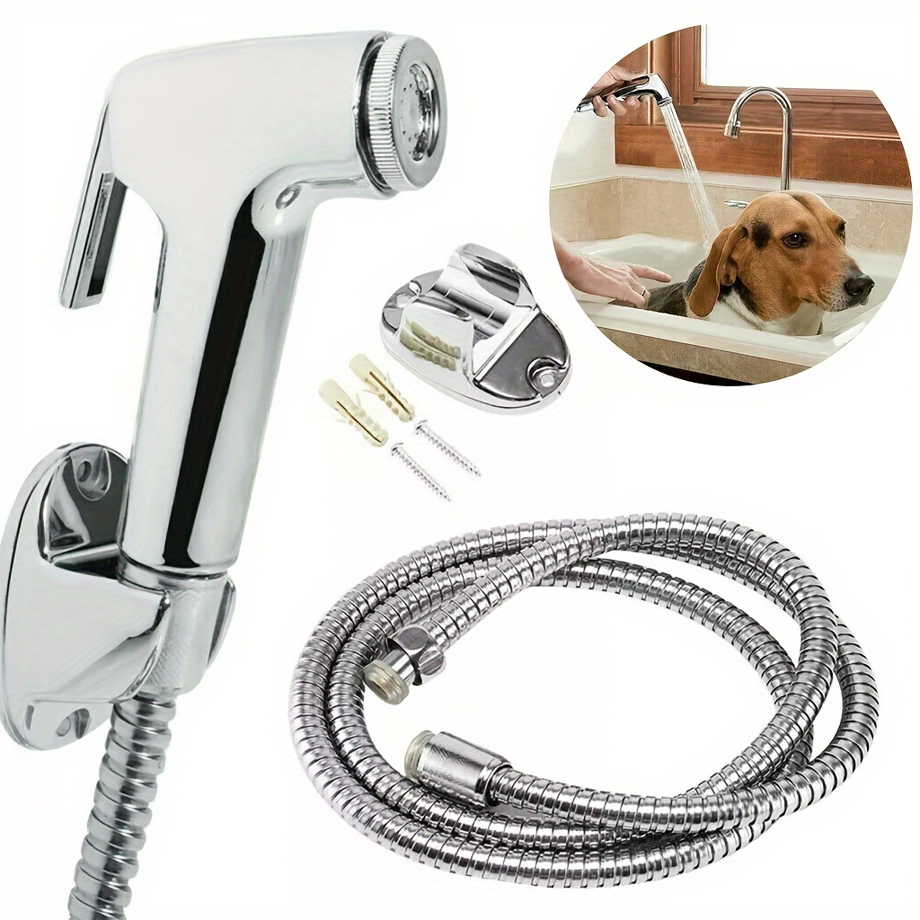 Ducha Higiênica Para Banheiro Completa Luxo Inox núcleo da válvula de cobre 1,2m Chuveirinho Privada