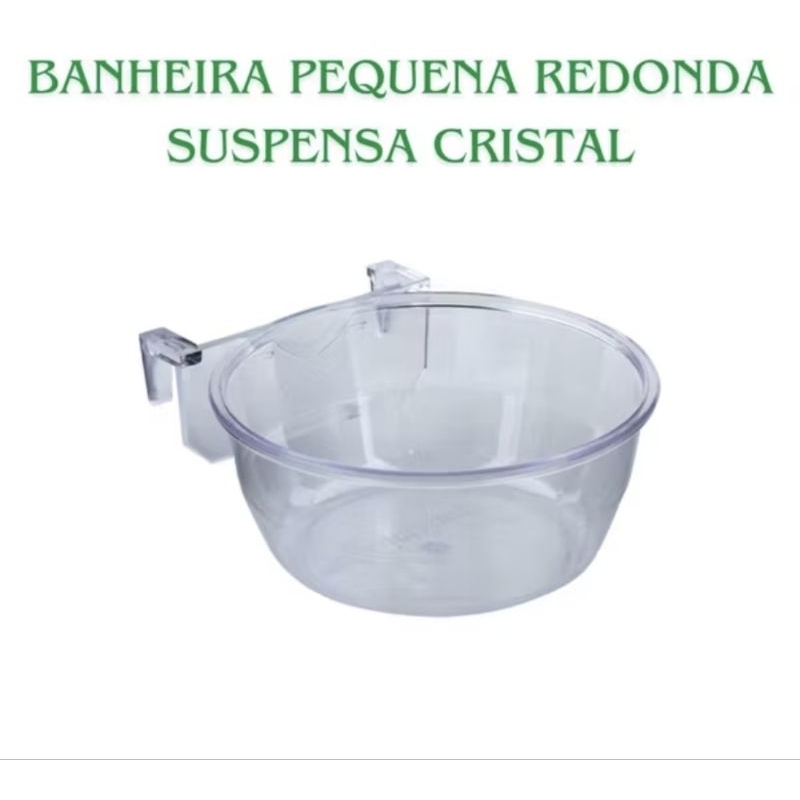 BANHEIRA REDONDA PASSAROS PEQUENOS - COLEIRO, TIZIL, CANÁRIO...