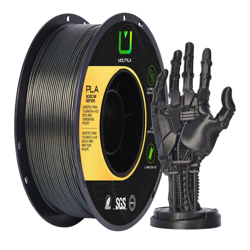 Filamento PLA Galaxy Goldel Impressão 3D 1kg Multfila