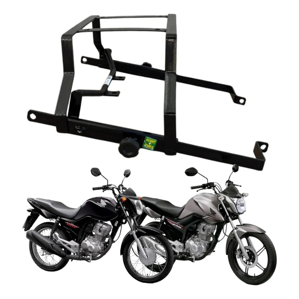 Suporte Baú 2 Em 1 Cg 160 Fan Start 2014-2024 Leva Garupa