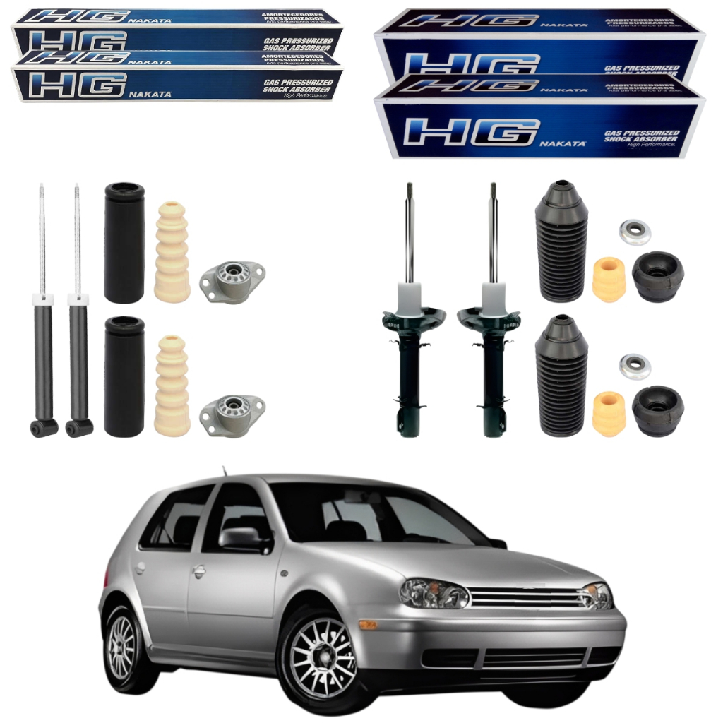 KIT 4 AMORTECEDOR GOLF 99 A 2007 NAKATA + KITS