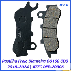 Pastilha Freio Dianteira Honda CG160 Titan Fan CBS 2018-2024 DFP-20906