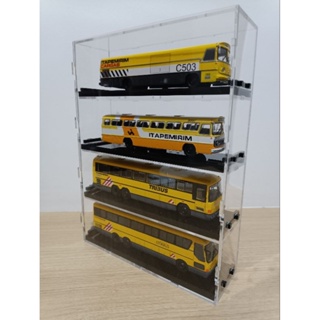 Expositor Case em Acrílico para 4 Ônibus 1:72 BRCLASSICS, Não acompanha as Miniaturas em Oferta na Shopee
