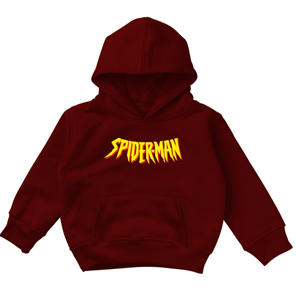 Blusa Moletom Algodão Infantil Spider-man Letreiro Super Herói