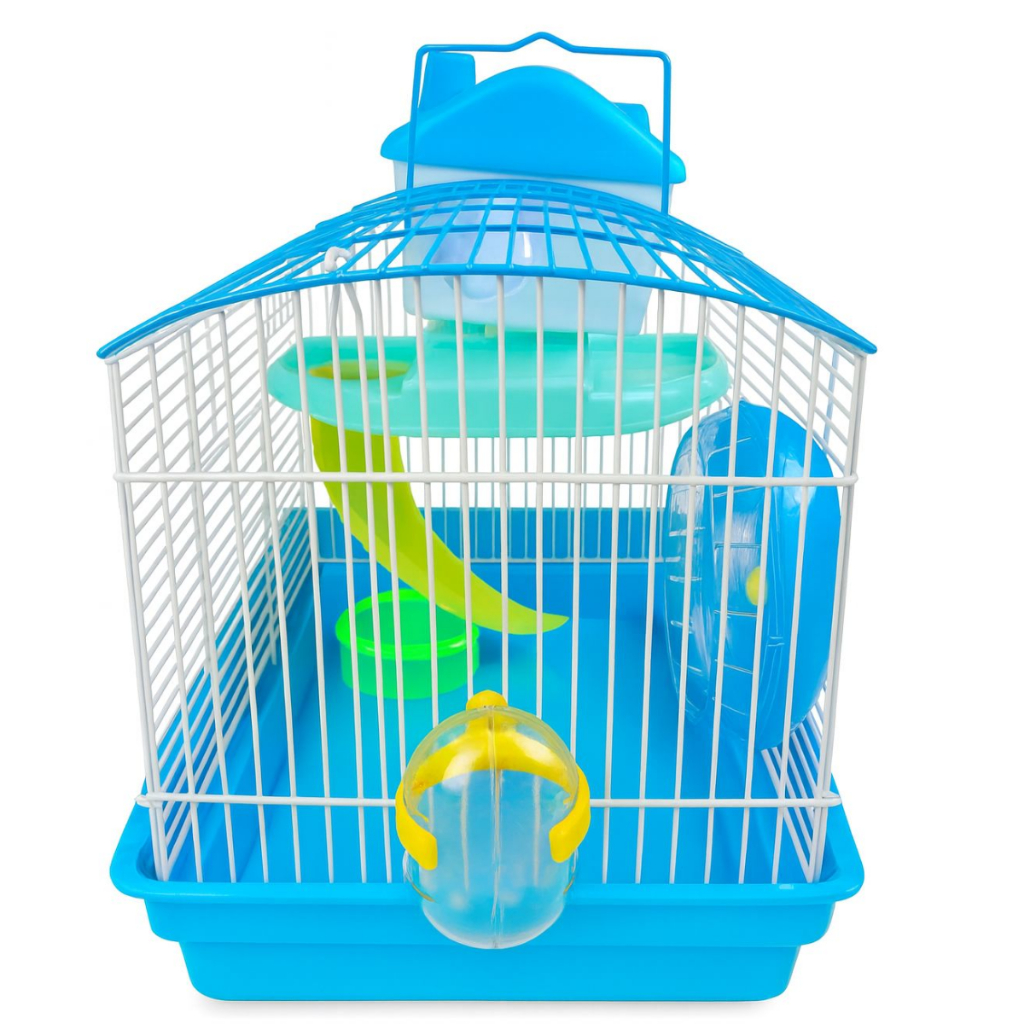 Gaiola N3 Hamster  Andares Colorida com Casa Tubos e Rodinha de exercício