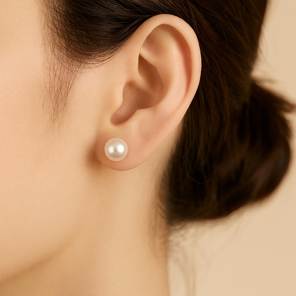 Par de Brinco de Qualidade Perola Branca 5 mm Elegante Feminino em Oferta na Shopee