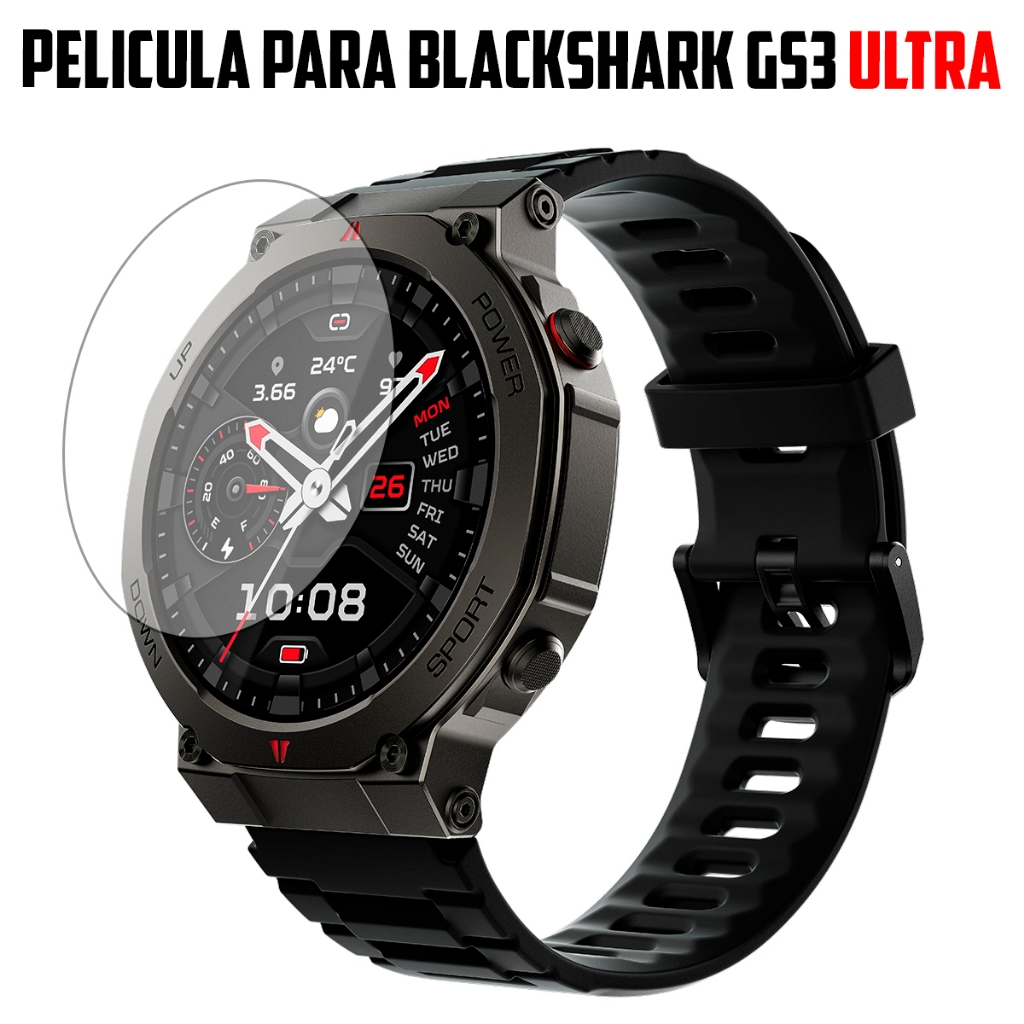 Película para Smartwatch Blackshark GS3 ULTRA Gps de vidro temperado Proteção de Tela