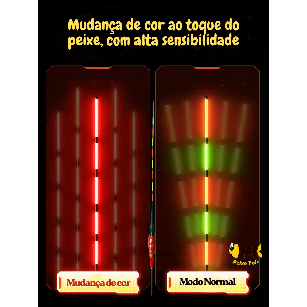Peixe Fofo - Bóia luminosa LED, Boias de Pesca Noturna Flutuador LED Eletrônico De Pesca em Oferta na Shopee