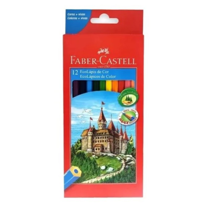 Lápis de Cor - Ecolápis 12 cores em Oferta na Shopee