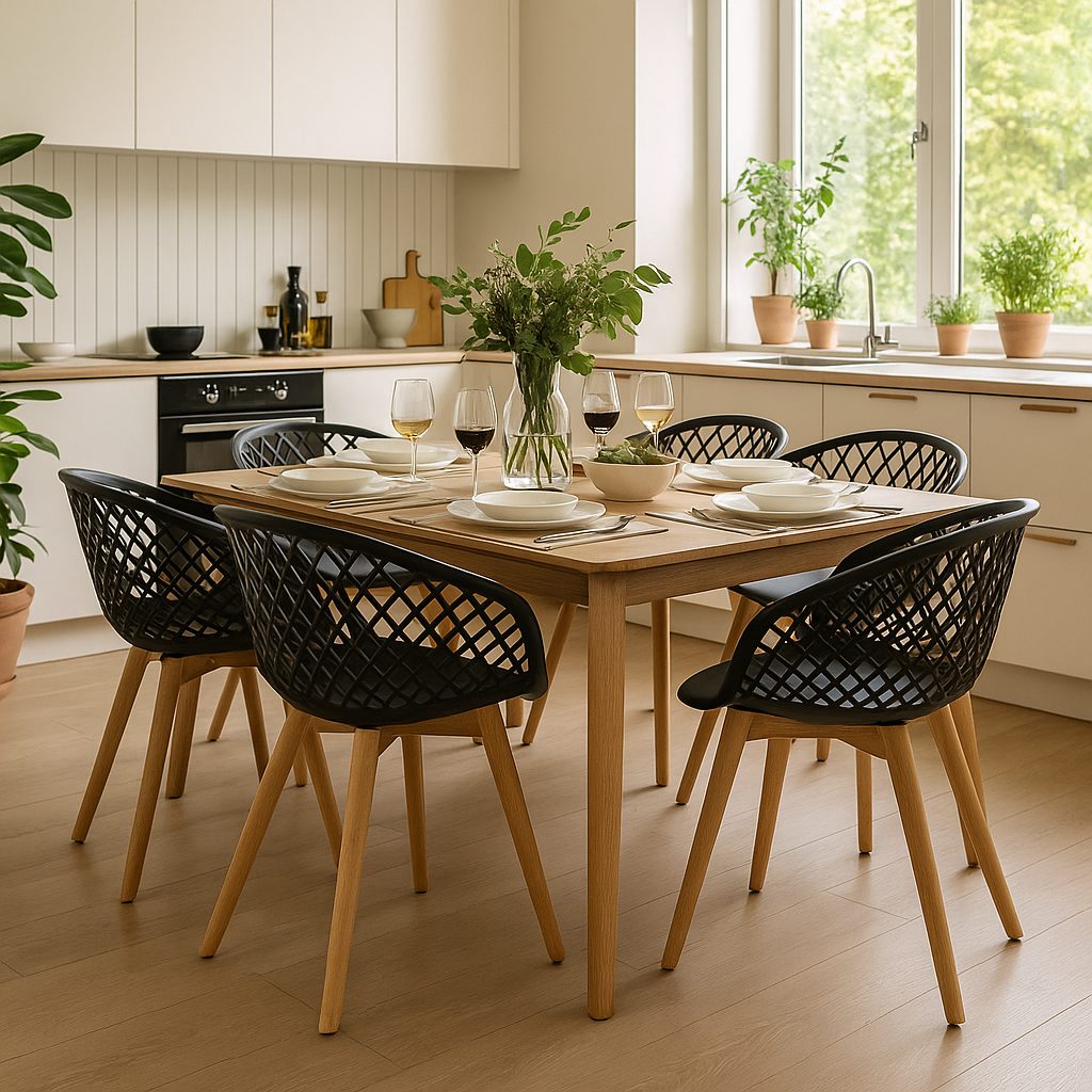 Conjunto 6 Cadeiras Web Pp Wood Cores Diversas em Oferta na Shopee