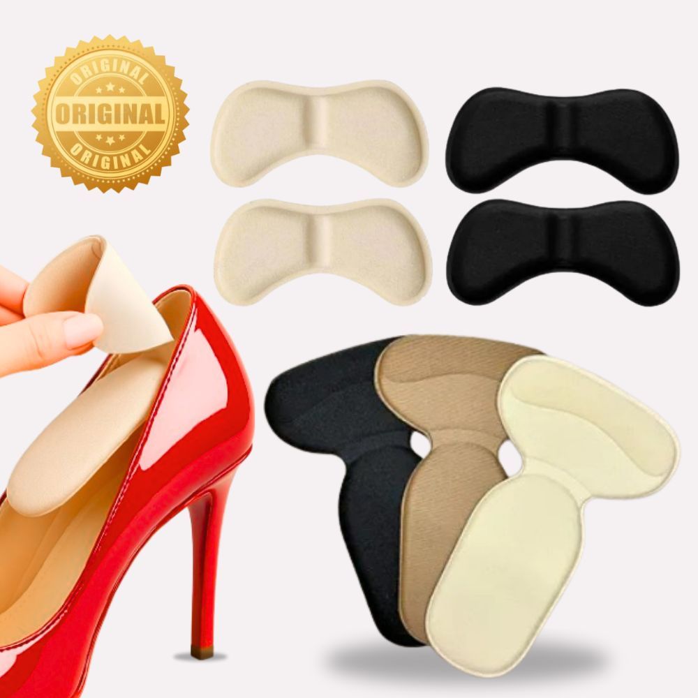kIT Palmilha Ortopédica Protetor de Calcanhar + Protetor de Sapatos  Protetor Aquiles Sem Dor Pés Evita Calos e Bolhas