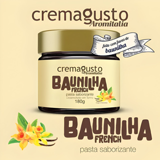 Pasta Saborizante CremaGusto Baunilha French 160g - Aromitalia em Oferta na Shopee