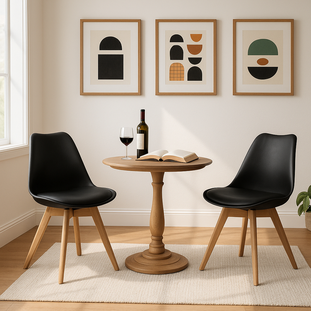 Conjunto 2 Cadeiras Sala de Jantar Saarinen Leda Estofada Wood - Cores Diversas em Oferta na Shopee