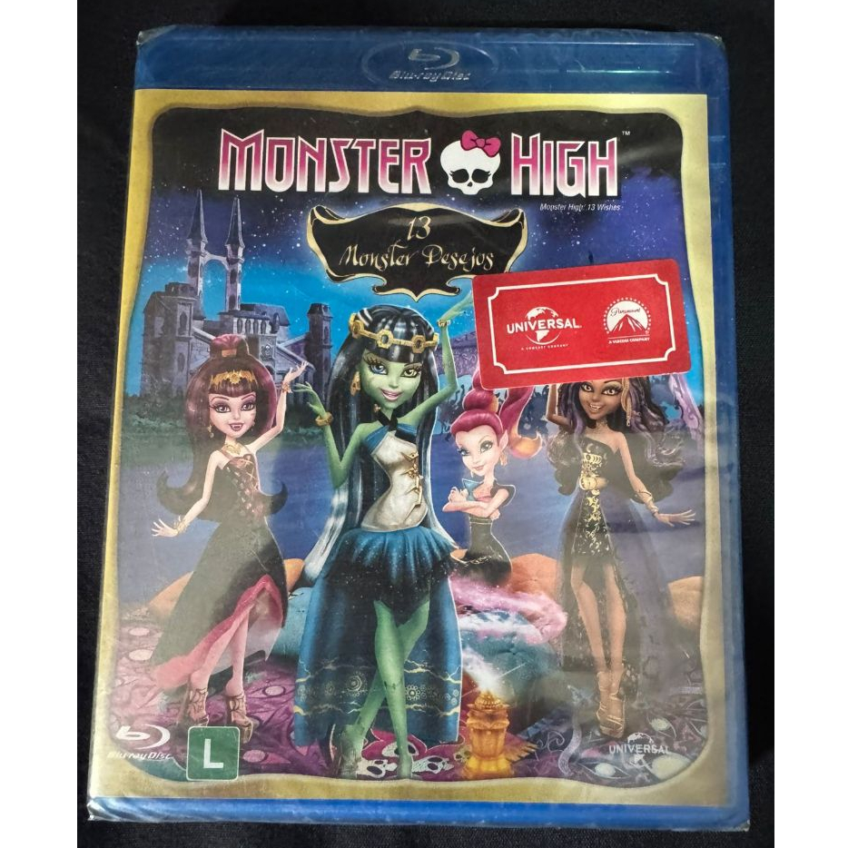 Monster High 13 Monster Desejos - Original Blu Ray lacrado