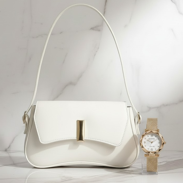 Kit Bolsa Femininas + Relógio Feminino Bolsa Relogios Pequena Media Feminina Bolsa Transversal Feminina Tiracolo De Mão
