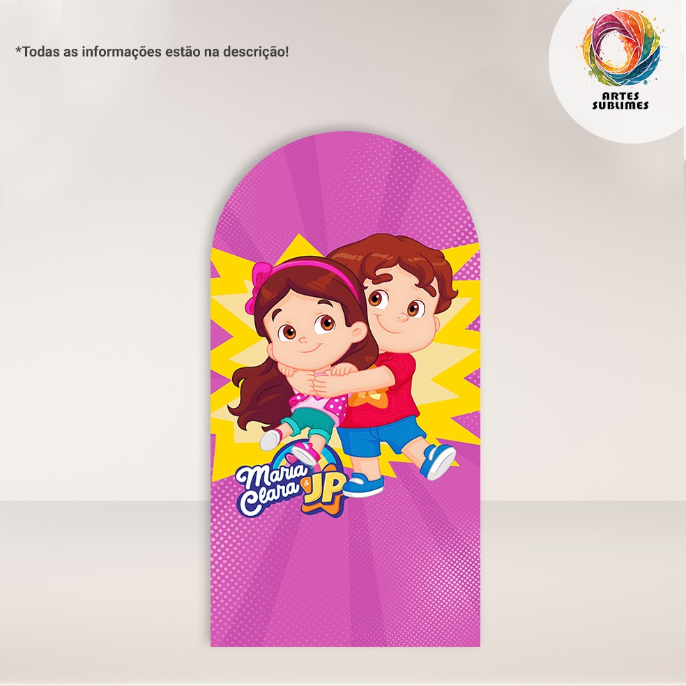 Painel Vertical Maria Clara e JP Romano C/ Elástico e Retangular C/Overlock em Oferta na Shopee