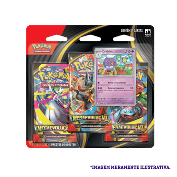 Cards PokemonBlister Triplo Pokémon TCG Drifblim Mega Evolução 1 em Oferta na Shopee