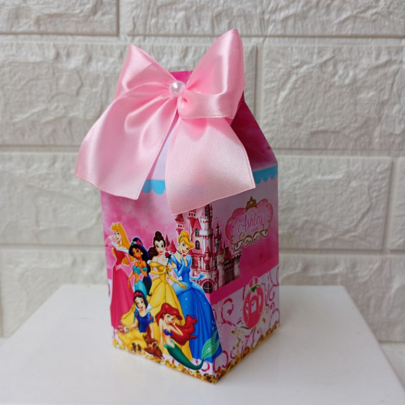 Kit 10un Caixa MILK PRINCESAS DA DISNEY (PEGUE E MONTE) LEMBRANCINHA PERSONALIZADA PARA FESTA INFANTIL MIMOS ANIVERSÁRIO
