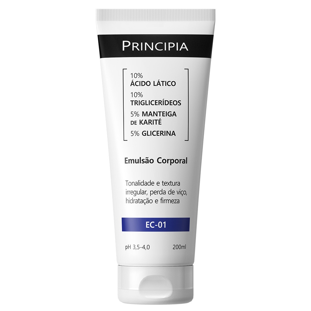 Emulsão Corporal Principia c/ 10% Ácido Lático EC-01 200ml em Oferta na Shopee