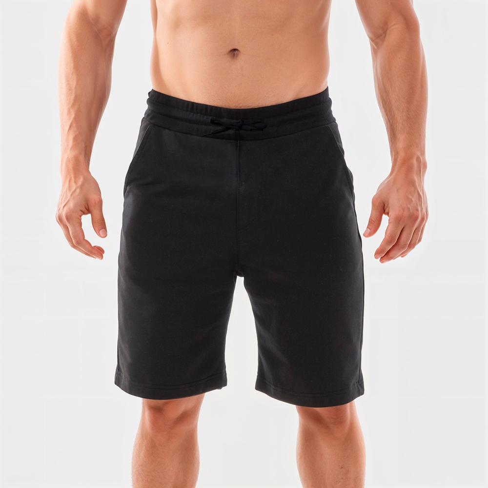Bermuda Masculina de Moletom Moletinho Bolso e Cordão