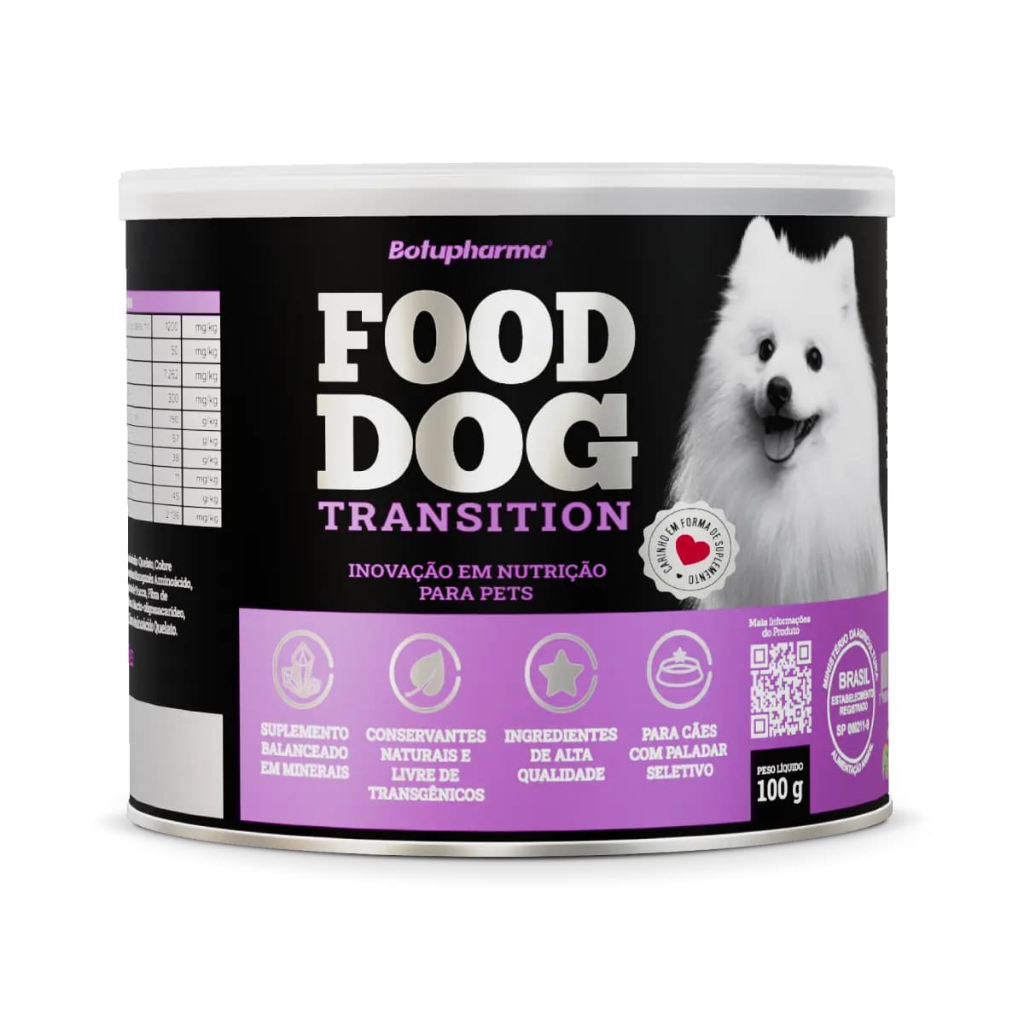 Food Dog Transition Suplemento Para Cães Botupharma 100g