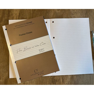 Bloco Essencial Note Pautado para Fichário A4 90G/m² com 80 Folhas em Oferta na Shopee