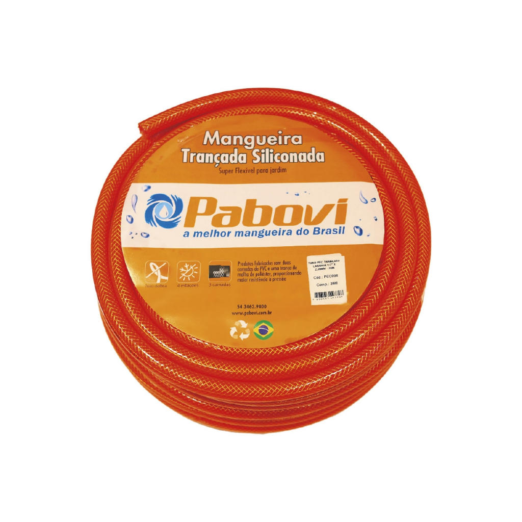 Mangueira Jardim Trançada Laranja Pabovi em Oferta na Shopee