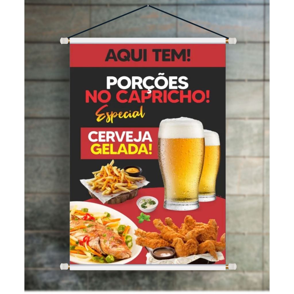 BANNER ARTE PRONTA - PORÇÕES NO CAPRICHO