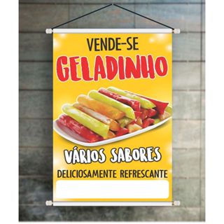 BANNER ARTE PRONTA GELADINHO VÁRIOS SABORES em Oferta na Shopee