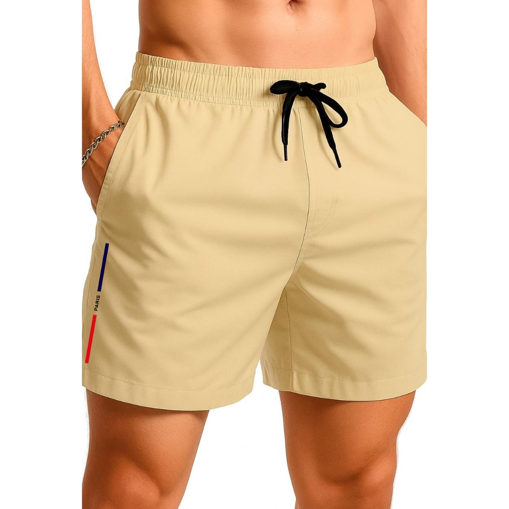 Bermuda Tactel Masculina Praia Short Mauricinho Liso Piscina Verão Treino Academia