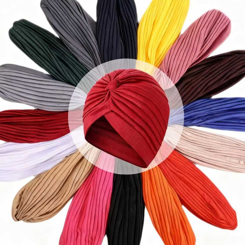 Turbante Feminino Estilo Indiano com Elástico – Chapéu Elegante, Confortável e Estiloso em Oferta na Shopee