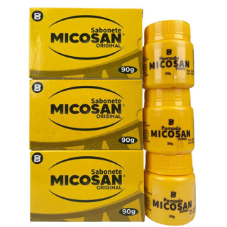 Micosan Pomada e Micosan Sabonete em Barra Original 3 Unidade de Cada Baruc Cosméticos em Oferta na Shopee