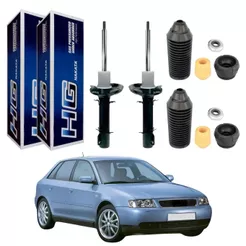 PAR AMORTECEDOR DIANTEIRO AUDI A3 1997 A 2006 NAKATA + KIT