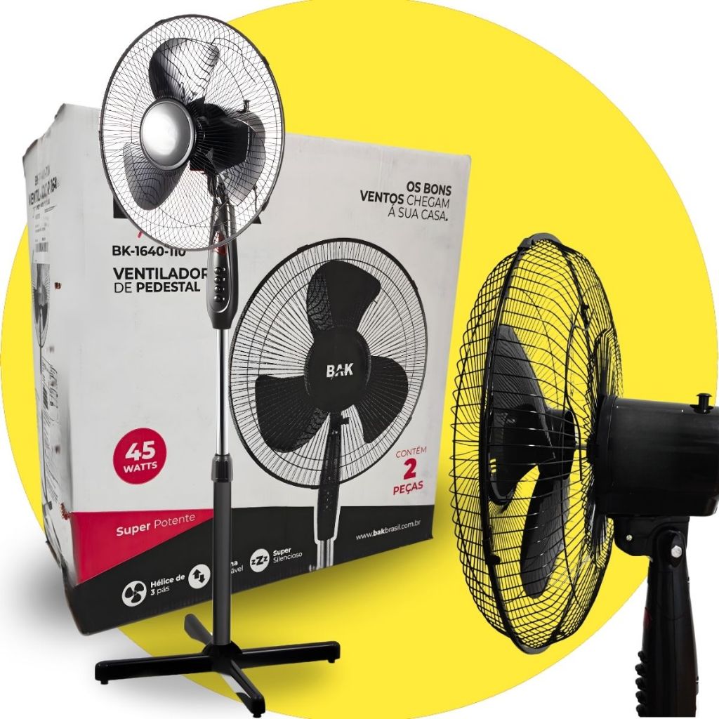 Ventilador De Coluna Preto Ventilador Turbo 3 Pás De Pé 110V/220V Ajuste De Altura