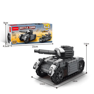 Tanque de Combate - Série Militar com 154 peça - Brinquedo Educativo Bloxi em Oferta na Shopee