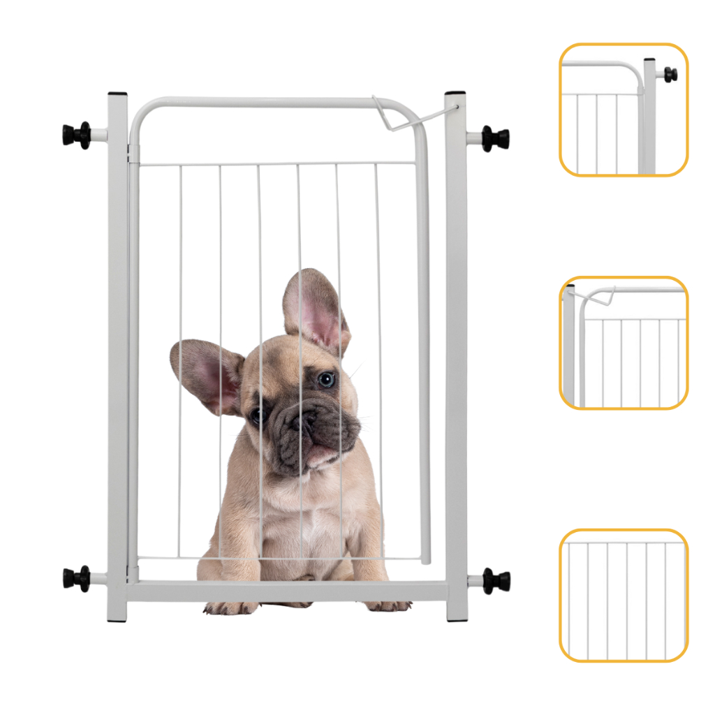 Portão Pet Grade Proteção Para Cachorro Cercado Criança Bebê Portas Parede Segurança Vários Tamanhos