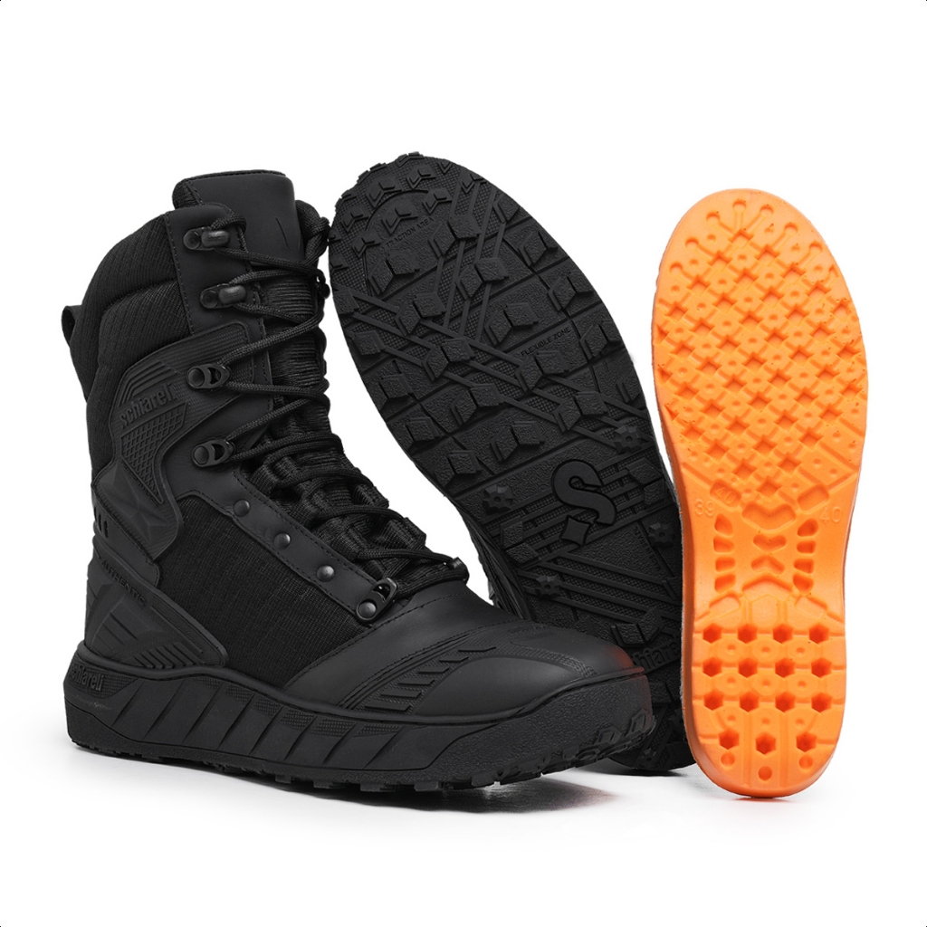 Bota Coturno 974 Militar Tático Masculina Motociclista Couro Legítimo Bombeiro Proteção Segurança